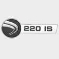 Edgewater Boat Raised Decal 1002461 - 220 SI 8 1/4 X 3 Inch Silver