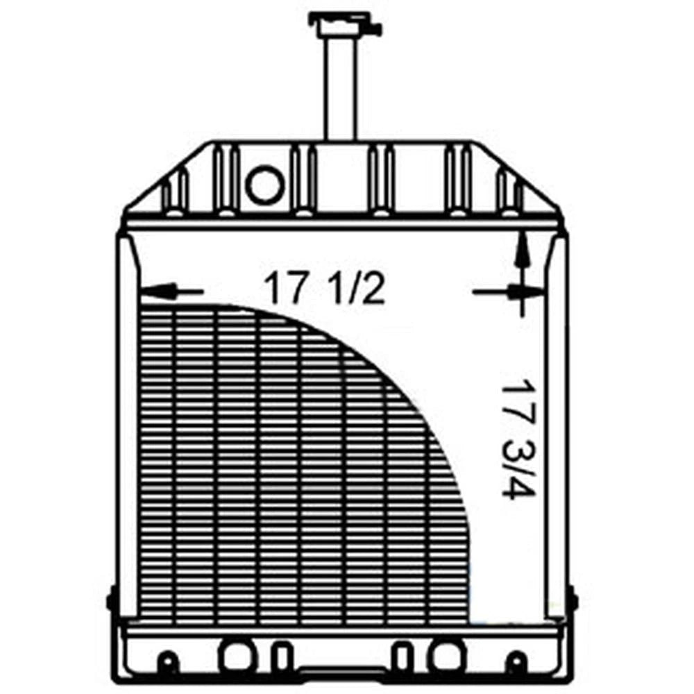 D8NN8005AA Radiator Fits Ford/ Holland Models 550 555B 555A 555