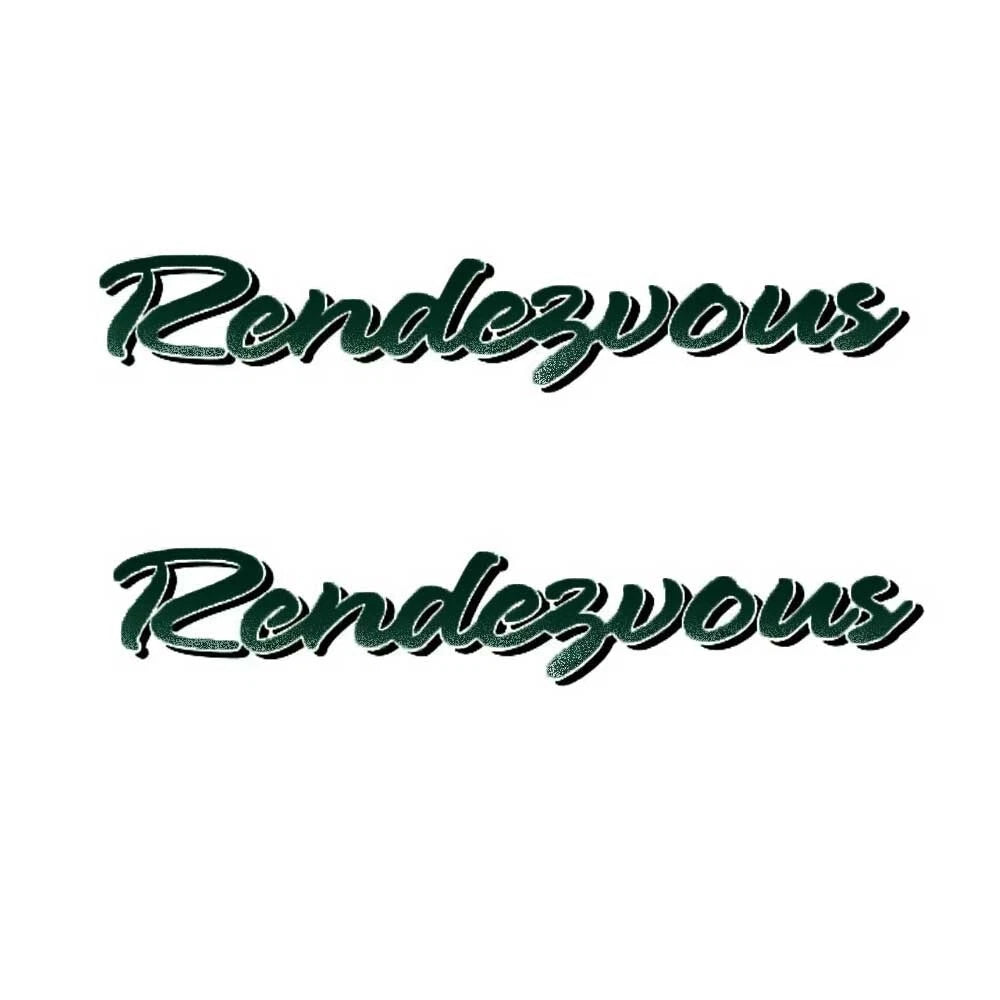 Bayliner Boat Decals 104633 - Rendezvous Dark Green Metallic (pair)