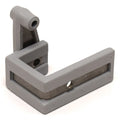 Marine East Boat Gate Latch 4496-G-L - Gray Plastic SS (left)