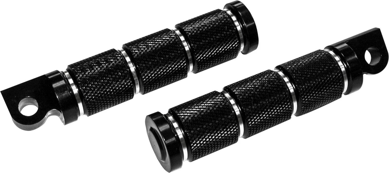 HARDDRIVE Rider Footpegs Retro Black for Harley 1986-2017 V-Twin Models