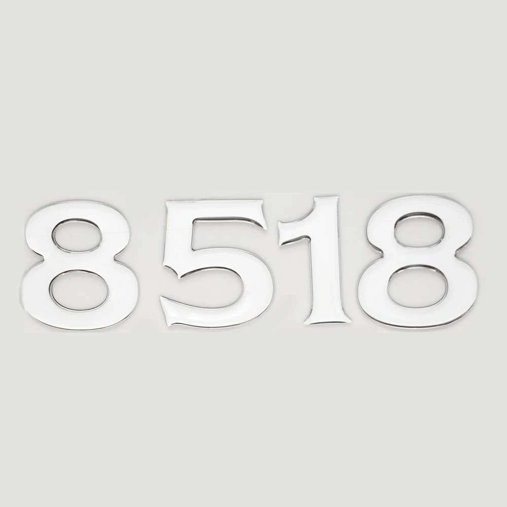 Montego Bay Boat Raised Decal 342-0513 - 8518 Model Silver Sticker