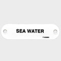 Carver Boat Sea Water Label 7160959 - 2 3/4 Inch White Plastic