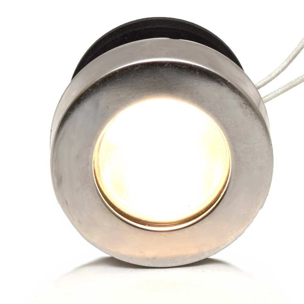 Boat Thru Hull Light - 12V 2 7/8 X 2 3/4 Inch Warm White