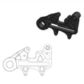 MotoMaster Caliper Adapter OS Rear for KTM 450 SMR 2023-2024