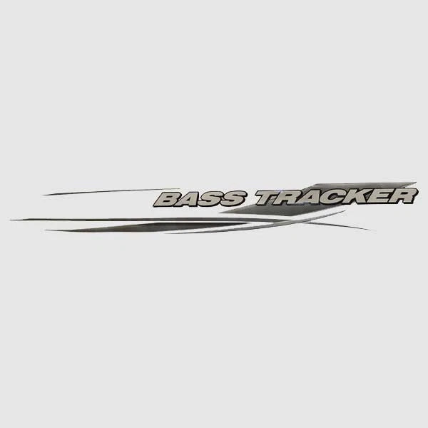 Tracker Boat Graphic Decal 175773 - Bass Tracker Gray Sticker (port)