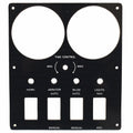 Bass CAT Boat Blank Switch Gauge Panel - Time Control with Lines