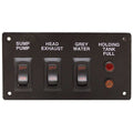 Larson Boat Switch Panel AD-050-246 - 2007 274 Black 4 5/8 X 2 1/2 Inch