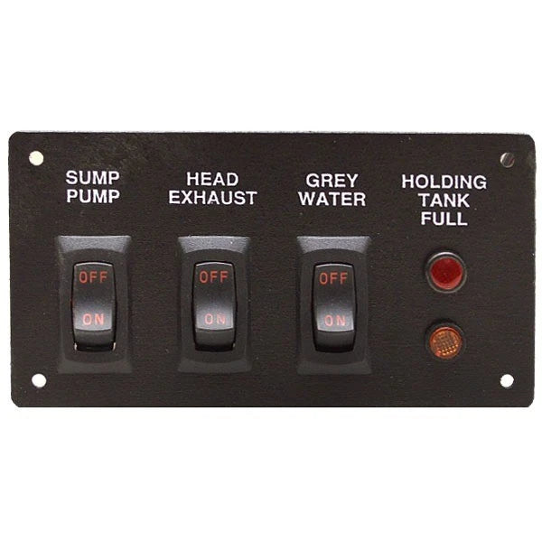 Larson Boat Switch Panel AD-050-246 - 2007 274 Black 4 5/8 X 2 1/2 Inch