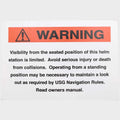 Lowe Boat Visibility Warning Decal 2228958 - 4 X 2 3/4 Inch Orange