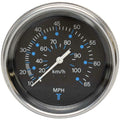 Teleflex Boat Speedometer Gauge 1181776 - 3 1/4 Inch Silver Black
