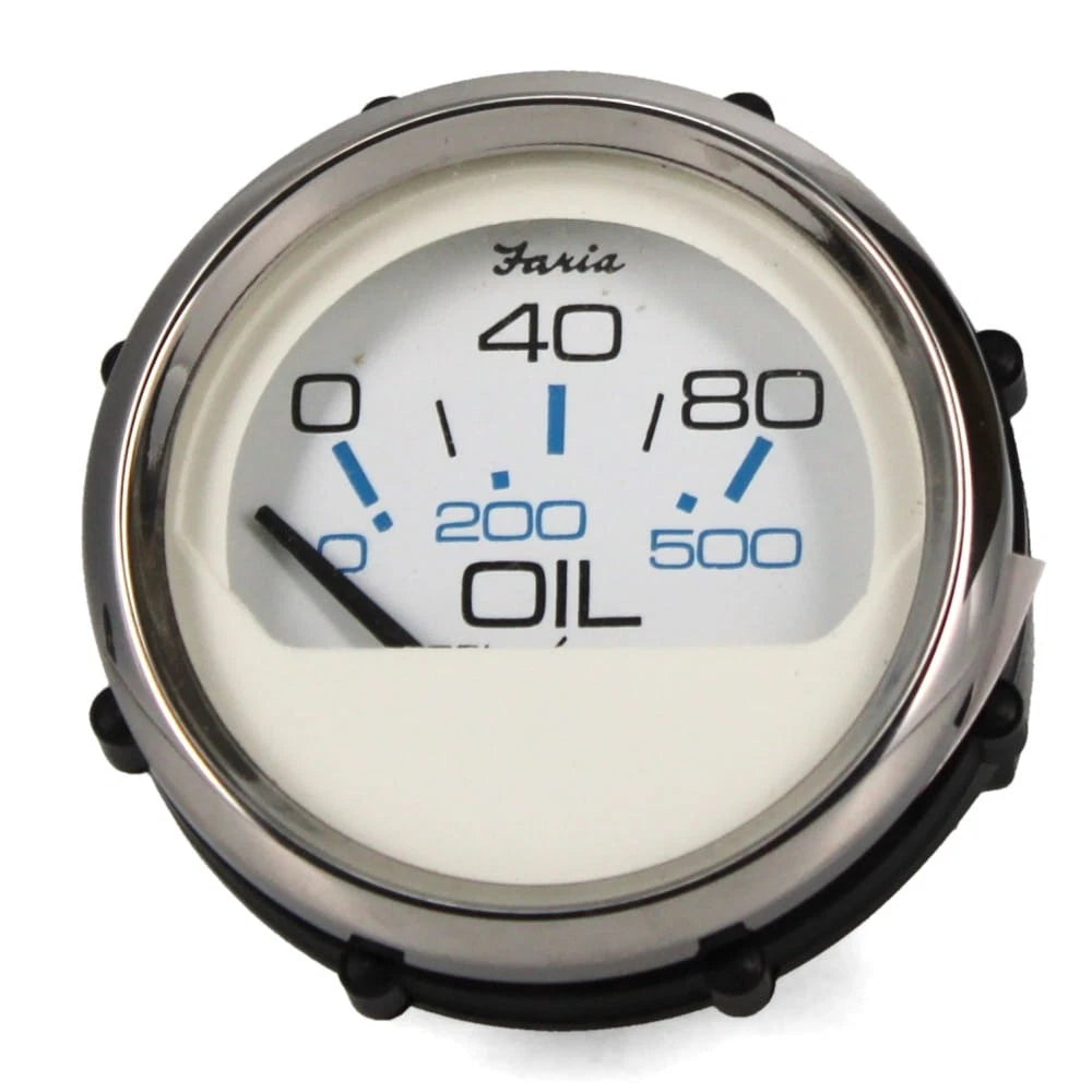 Faria Boat Oil Gauge GP9767A - Crownline Chesapeake White 2 Inch