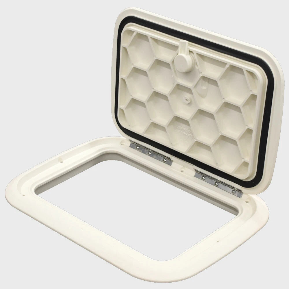 Jim Black Boat Deck Hatch 581-1014-04 - 10 X 14 Inch Arctic White