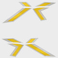 MasterCraft Boat Raised Decals 7501545 - X Series Yellow Stickers (kit)