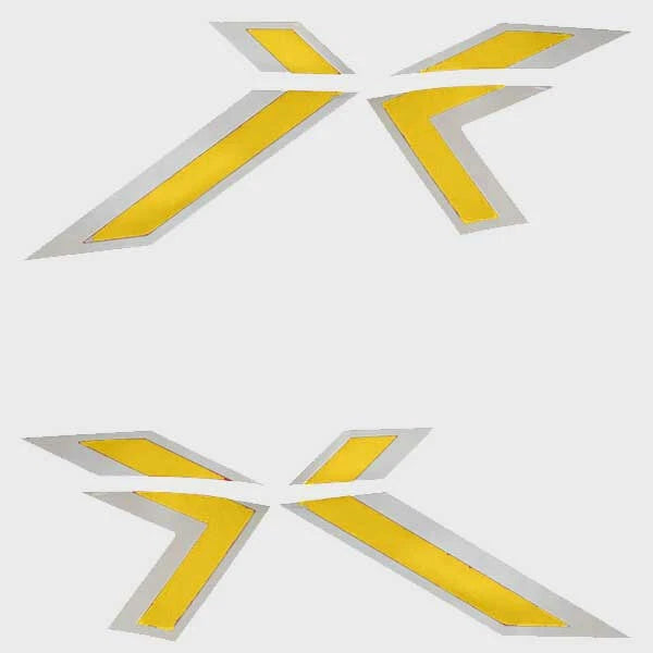 MasterCraft Boat Raised Decals 7501545 - X Series Yellow Stickers (kit)