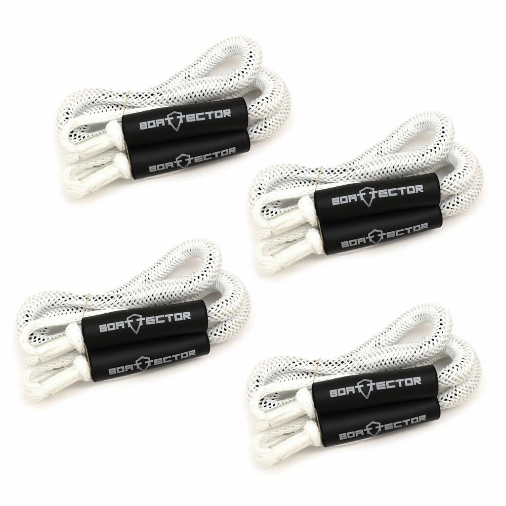 Extreme Max Boat Bungee Dock Line 3006.3282 - White 6 FT (set of 4)