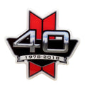 Tracker Boat OEM Raised Emblem Decal - 40th Anniversary