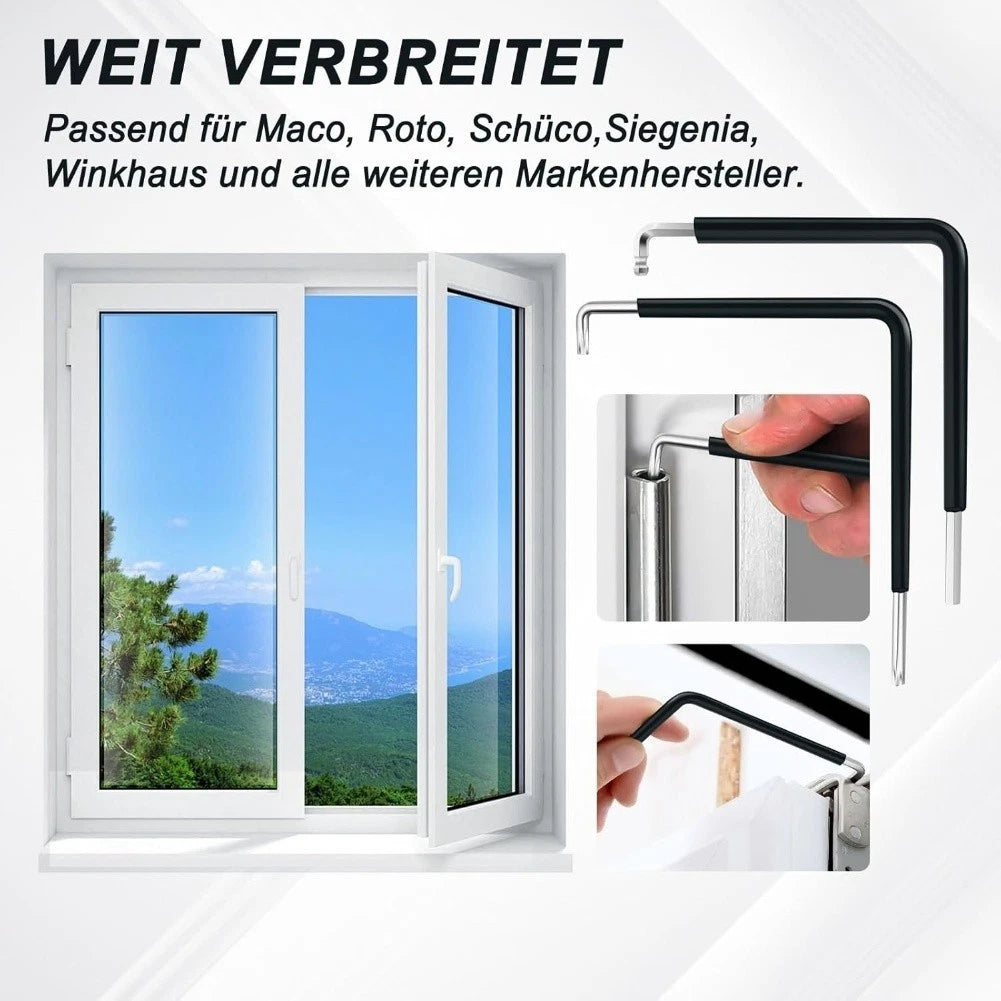 2 Pieces Window Adjustment Tool with Heat Shrink Film for Accurate Door Fitting