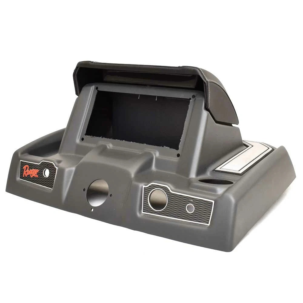 Ranger Boat Blank Dash Panel - Console 336569 - Gray - Black Plastic