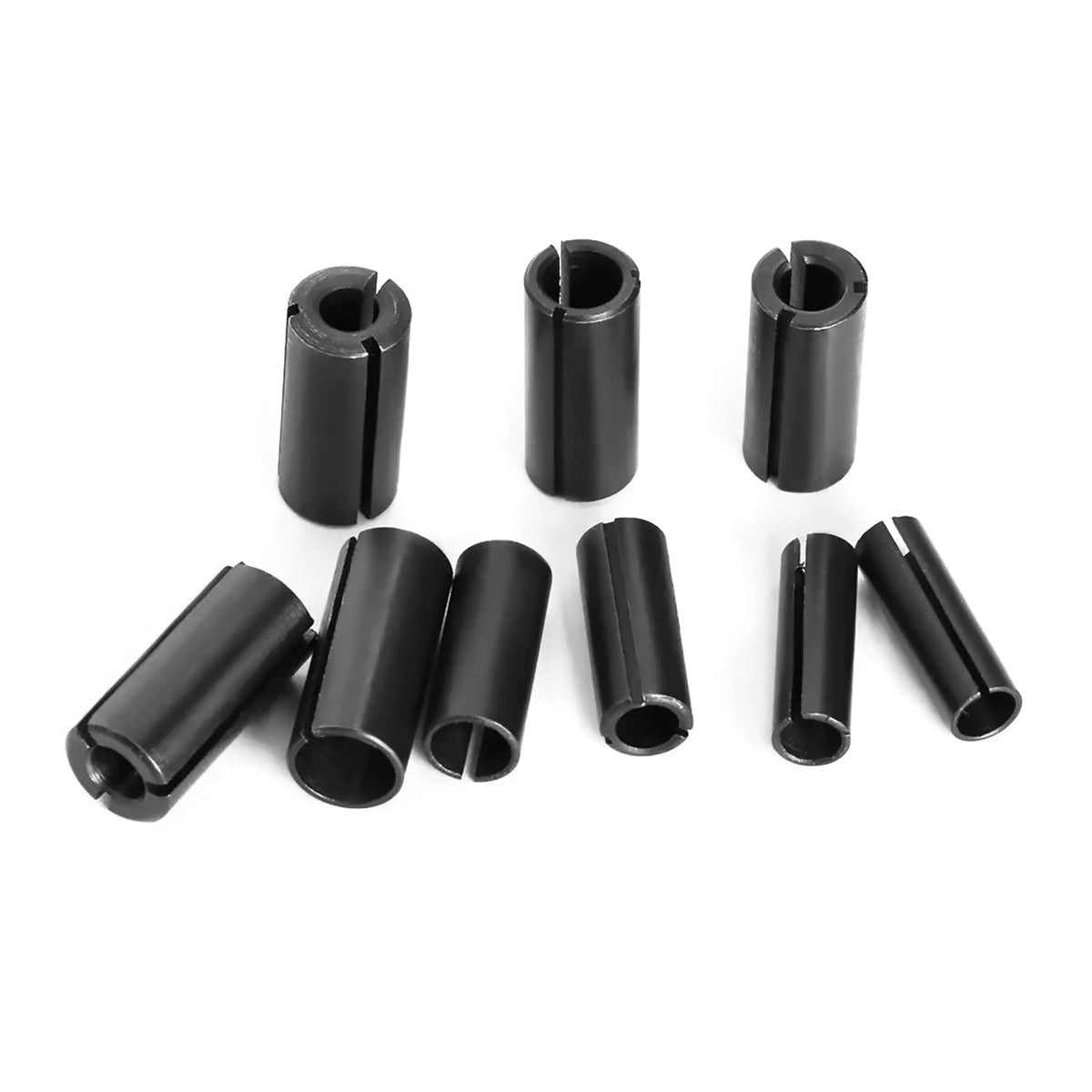 Set(9) Adapter Converter Router Collet Reduction Sleeve Tool Bit Connector