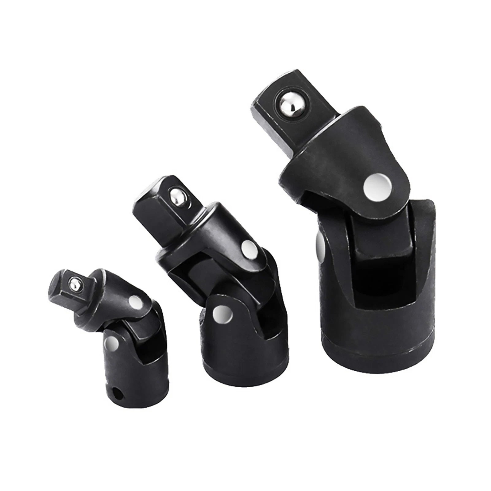 1/4" 3/8" 1/2" Drive Swivel Impact Universal Joint Socket Set Adapter Tools Kit