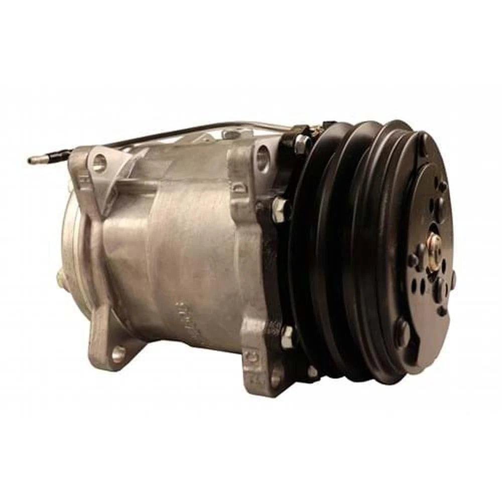 8810018A Sanden SD5H14 Compressor, with 2 Groove Clutch - Fits Hagie