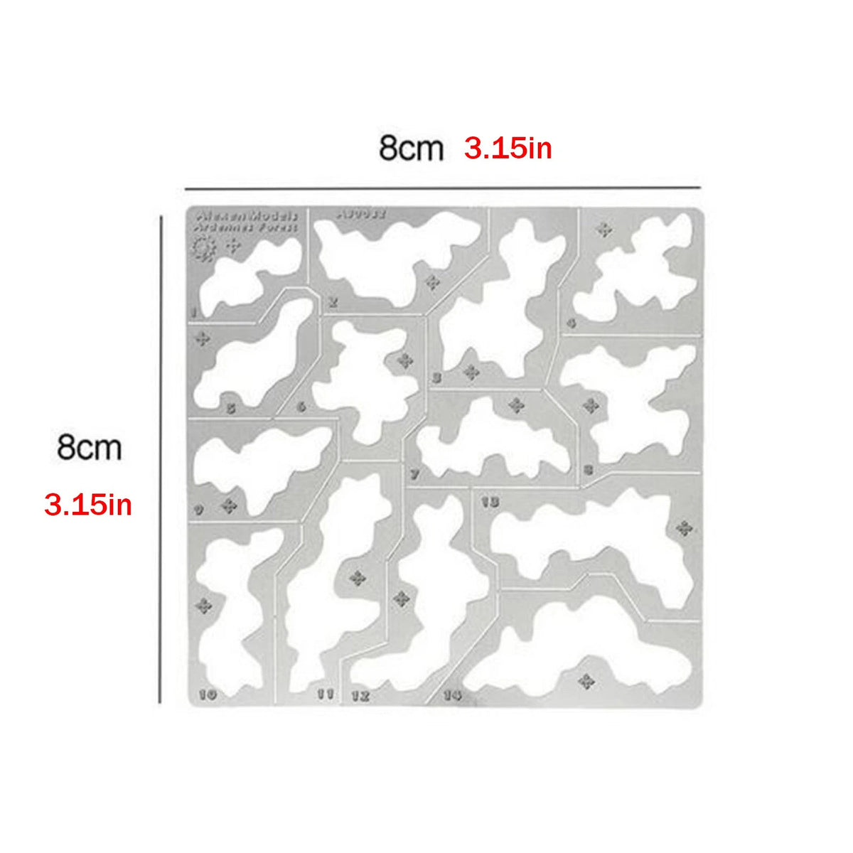 1/35 1/100 Forest Camouflage Stenciling Template Leakage Spray Model Tools
