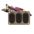 Misty Harbor Pontoon Boat Switch Panel 164460 - Brushed Gray Plastic