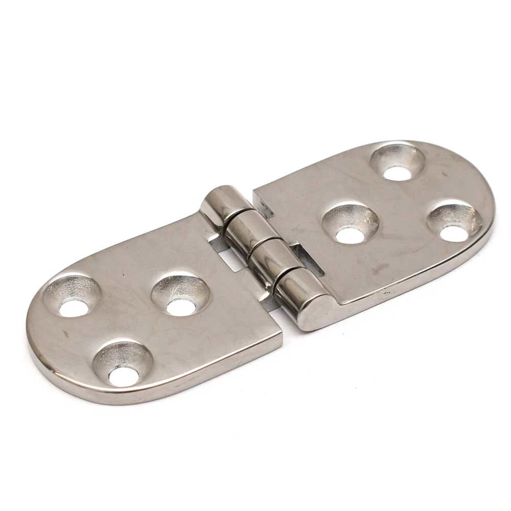 Boat Flush Mount Hinge 123095 - 4 X 1 1/2 Inch 6 Gauge Stainless Steel