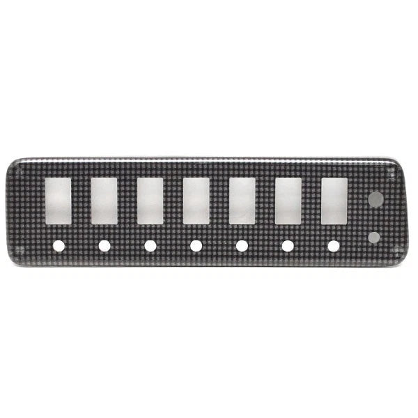 Hurricane Boat Blank Switch Panel - SunDeck Sport Black Silver