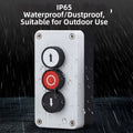 For Cement Workshop IP65 Push Button Waterproof Power Box Rubber Sealing