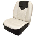Sailfish Boat Captains Seat - Reclining Off White Brown