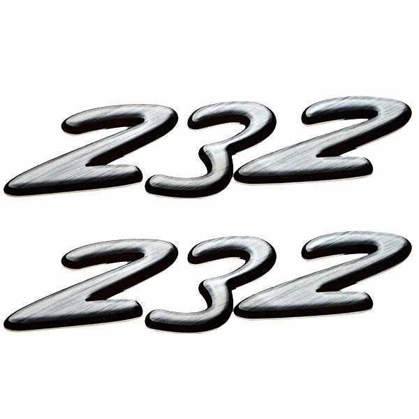 Rinker Boat Brand Emblem Decal Sticker - 232 Gray (pair)