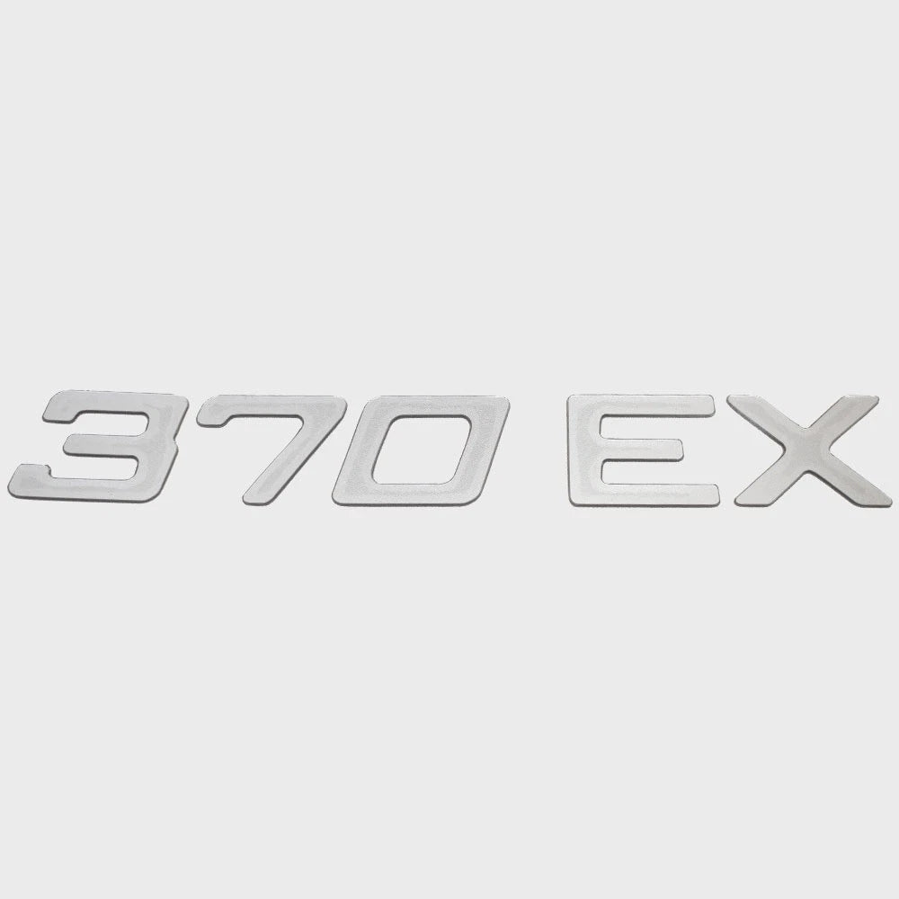Rinker Boat Model Decal 2190198 - 370 EX Reflective Silver Sticker