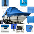 Grady-White Gulfstream 232 Walk Around Cuddy T-Top Hard-Top Boat Cover Blue