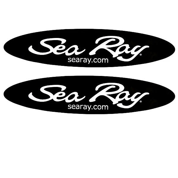 Sea Ray Boat Emblem Decals 1872342 - Black 39 1/2 Inch (pair)