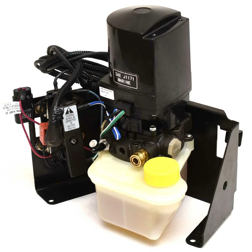 Mercury Boat Trim Pump 865380A25 - Power Steering with 8oz Fluid 11 Inch