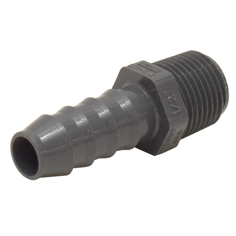 Spears Boat Male Adapter Fitting 1436-005 - 1/2 Inch Gray PVC