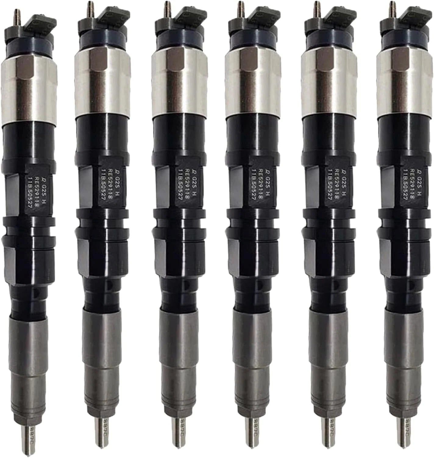 6X Fuel Injector DZ100217 for John Deere 6068 Diesel Engine