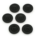 6-Pack Black Rubber Grease Plug Hub Dust Cap Dexter EZ Lube Trailer Camper Axle