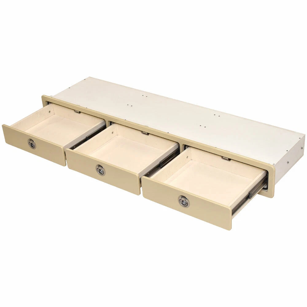 HCB Yachts Boat Sleigh Seat Drawers HS160008739A - Locking Beige