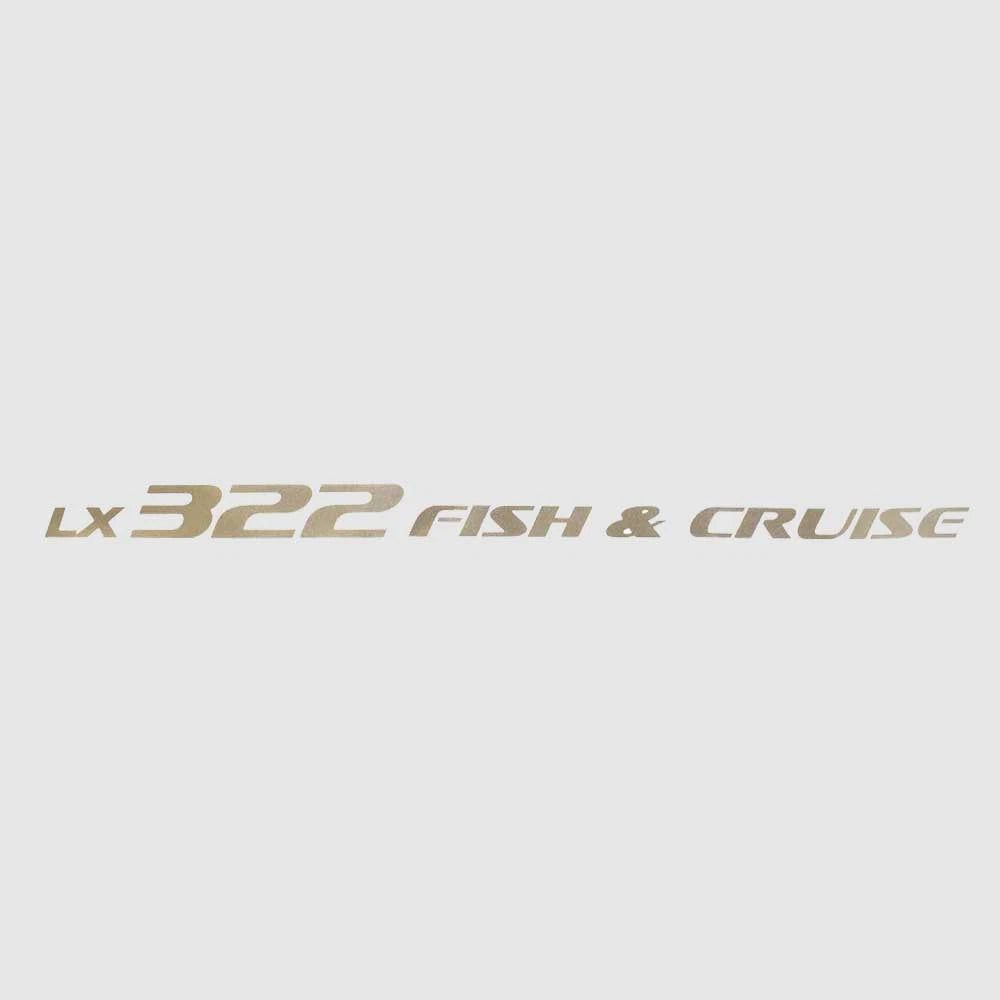 SunCatcher Boat Decal 73404973 - LX 322 Fish & Cruise Silver Sticker