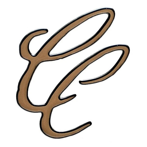 Cypress Cay Pontoon Boat Emblem Decal Sticker - 4 1/4 Inch Raised
