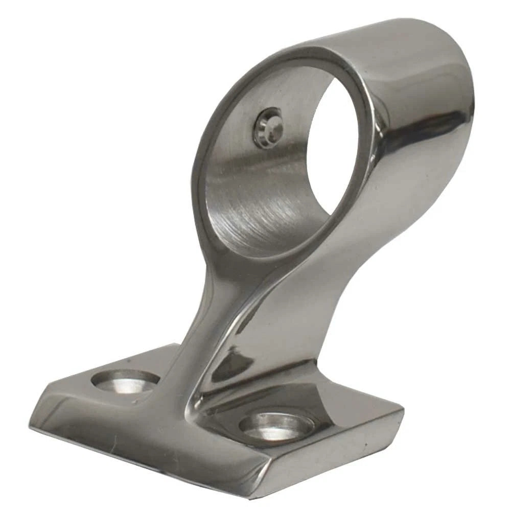Boat Bow Stanchion Fitting - 7/8 Inch Polished Stainless Steel