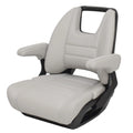 Manitou Boat Low Back Bolster Helm Seat 3039-0025827 - Gray