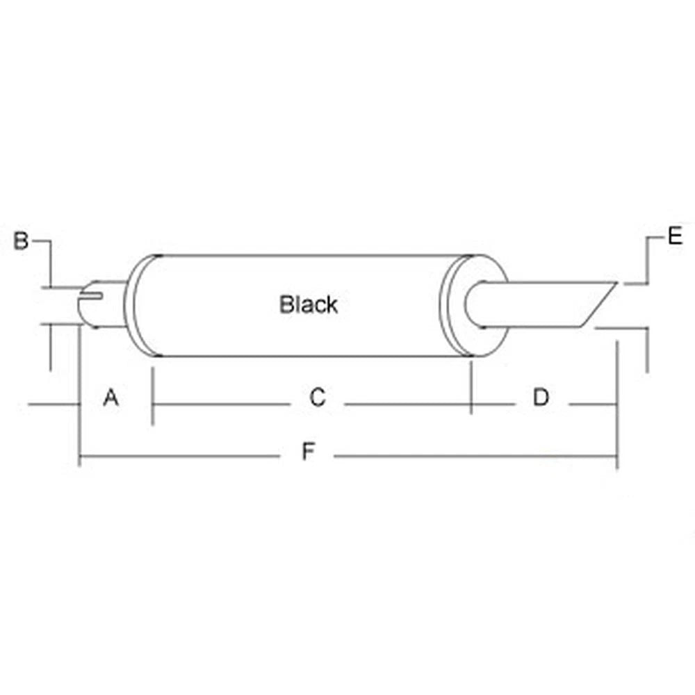 83959846 31" Muffler Fits Ford/ Holland Tractor 4835