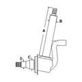 Spindle - Right Hand Fits John Deere 5300 5310 5500 RE208805 Fits Carraro 148082