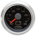 Beede Boat Volt Meter Gauge 960773 - 2 Inch Silver Black
