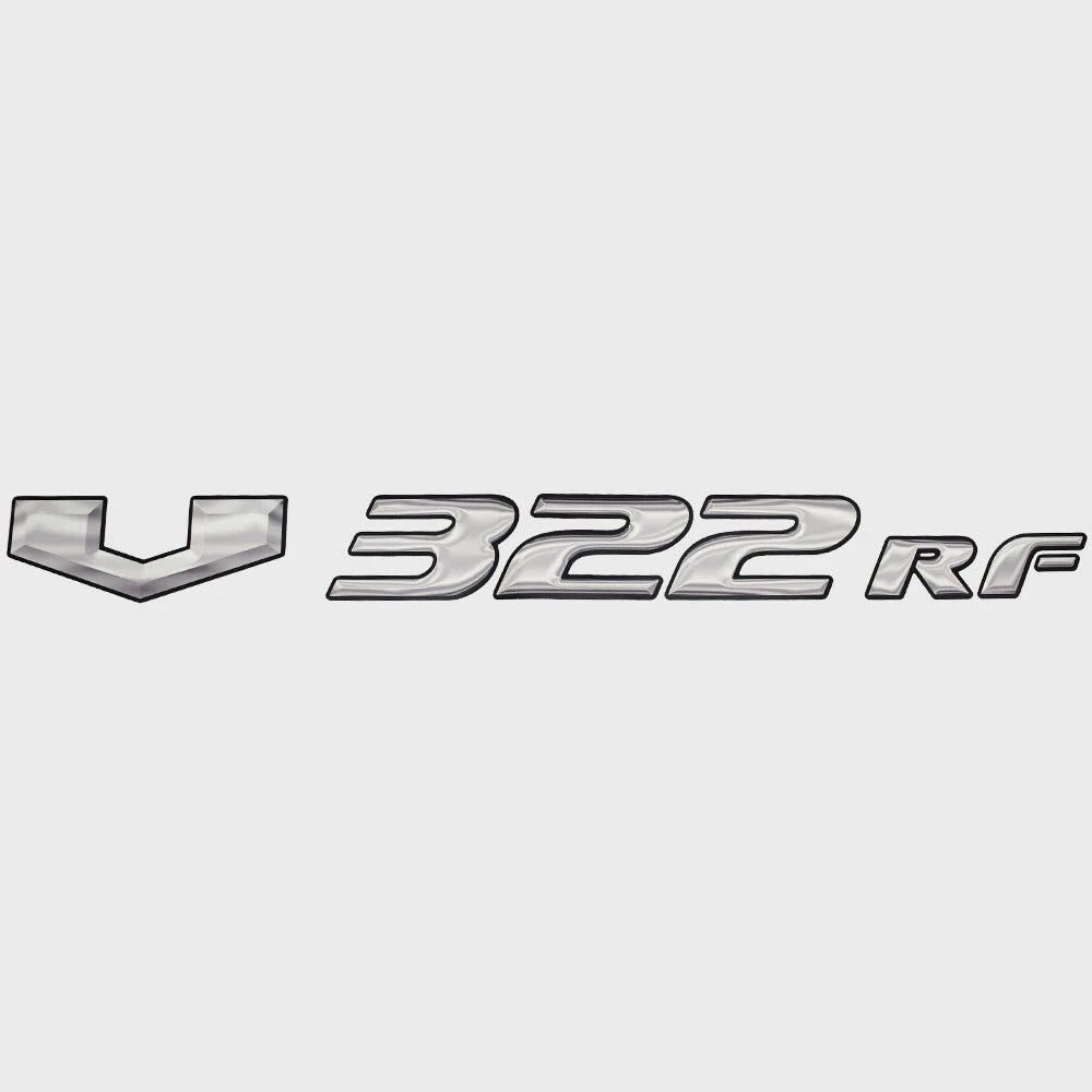 SunCatcher Boat Model Decal Sticker 73405344 - V322 RF Silver Black