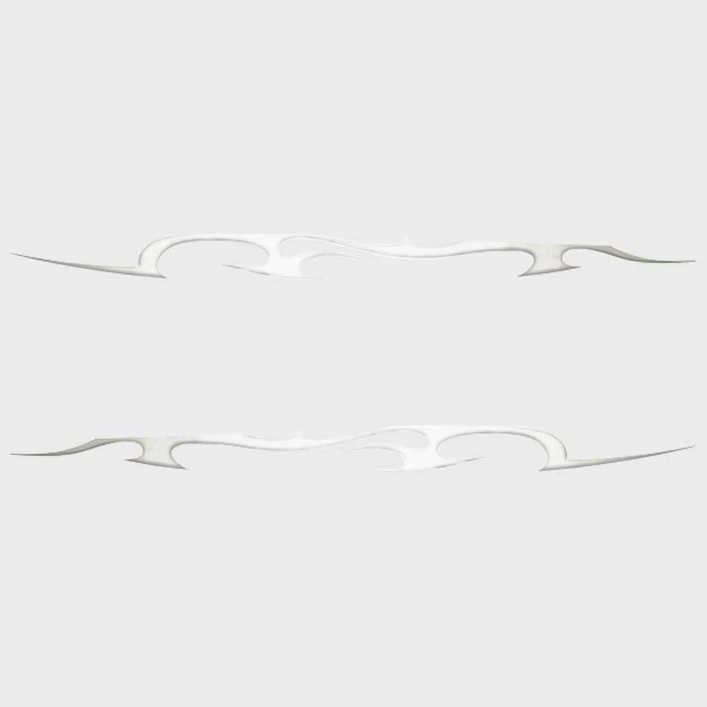 Larson Boat Deck Graphic Decals 0573190 - 2009 Senza Silver (set of 2)